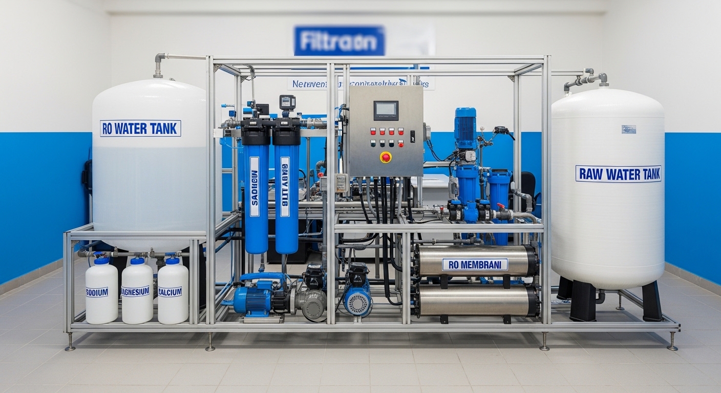 double pass zero tds water plant