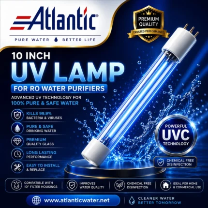 Atlantic 10 Inch UV Lamp for RO Water Purification System
